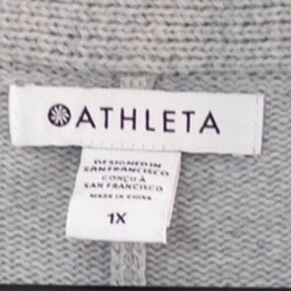 Athleta Spirit Cashmere Ombré Cardigan Sweater Women’s 1X Shades of Blue - Picture 3 of 3